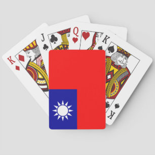 Flagge Taiwans Spielkarten
