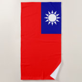 Flagge Taiwans Strandtuch (Vorderseite)