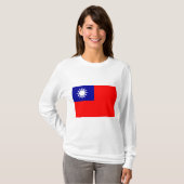 Flagge Taiwans T-Shirt (Vorne ganz)