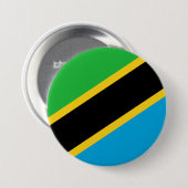 Flagge Tansanias Button (Vorne & Hinten)