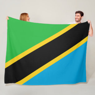 Flagge Tansanias Fleecedecke