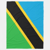 Flagge Tansanias Fleecedecke (Vorderseite)