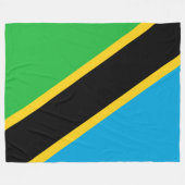Flagge Tansanias Fleecedecke (Vorderseite (Horizontal))