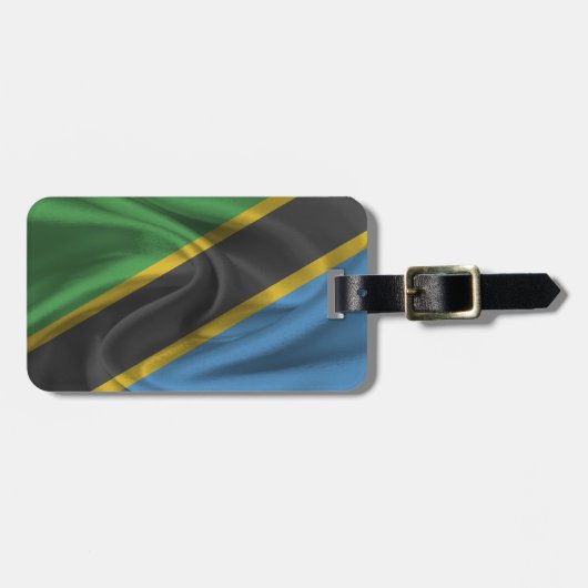 Flagge Tansanias Gepäckanhänger (Vorderseite horizontal)