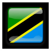 Flagge Tansanias Poster (Vorderseite)