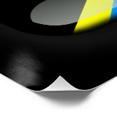 Flagge Tansanias Poster (Ecke)