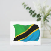 Flagge Tansanias Postkarte (Stehend Vorderseite)