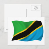 Flagge Tansanias Postkarte (Vorne/Hinten)