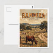 Flagge Texas Postkarte (Vorne/Hinten)