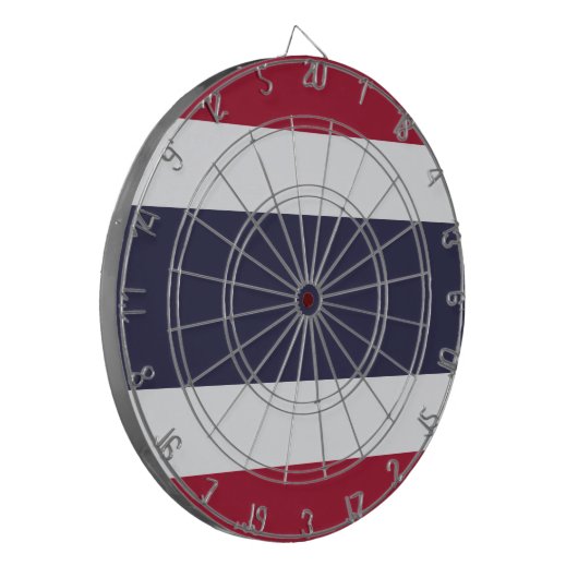 Flagge Thailand Dartscheibe (Vorderseite Links)