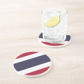 Flagge Thailand Getränkeuntersetzer (Seite)