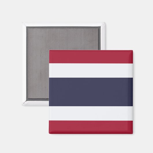 Flagge Thailand Magnet (Vorderseite/Rückseite)