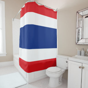 Flagge Thailands Duschvorhang