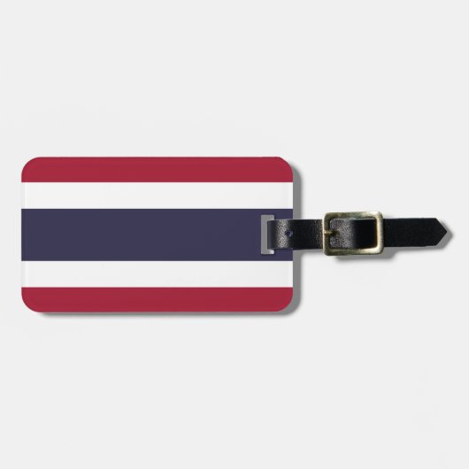 Flagge Thailands Gepäckanhänger (Vorderseite horizontal)