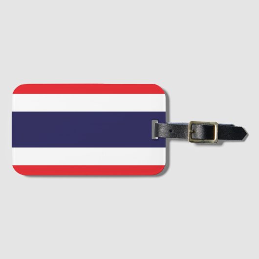 Flagge Thailands Gepäckanhänger (Vorderseite (Horizontal))