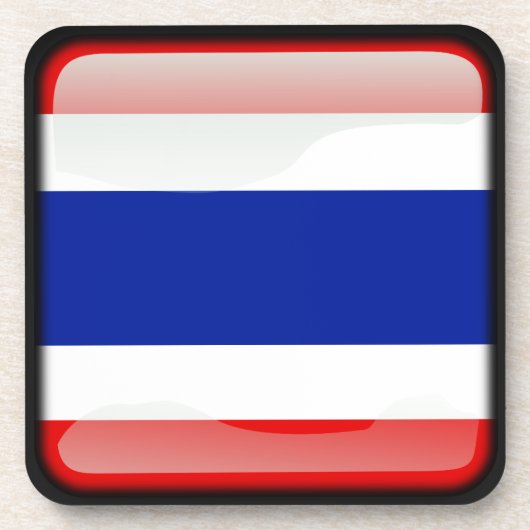 Flagge Thailands Getränkeuntersetzer (Vorderseite)