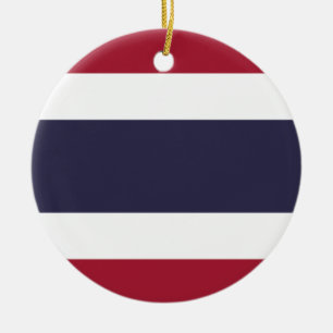 Flagge Thailands Keramik Ornament