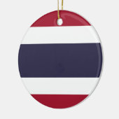Flagge Thailands Keramik Ornament (Links)