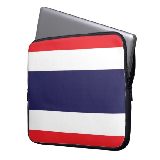 Flagge Thailands Laptopschutzhülle (Vorderseite Links)