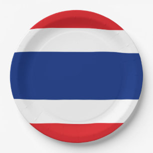 Flagge Thailands Pappteller