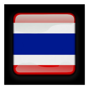 Flagge Thailands Poster