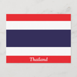 Flagge Thailands Postkarte