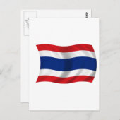 Flagge Thailands Postkarte (Vorne/Hinten)