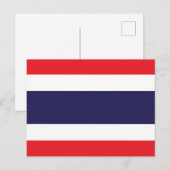 Flagge Thailands Postkarte (Vorne/Hinten)