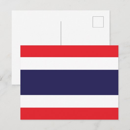 Flagge Thailands Postkarte (Vorne/Hinten)