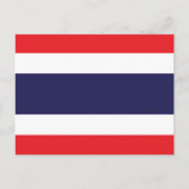 Flagge Thailands Postkarte (Vorderseite)
