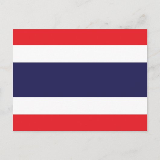 Flagge Thailands Postkarte (Vorderseite)