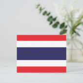 Flagge Thailands Postkarte (Stehend Vorderseite)