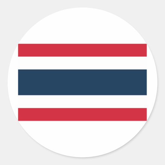 Flagge Thailands Runder Aufkleber (Vorderseite)