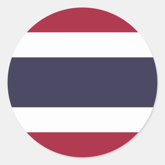 Flagge Thailands Runder Aufkleber (Vorderseite)