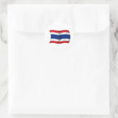 Flagge Thailands Runder Aufkleber (Tasche)