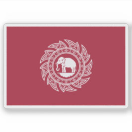 Flagge Thailands (Siam, 1817-1855) Aufkleber