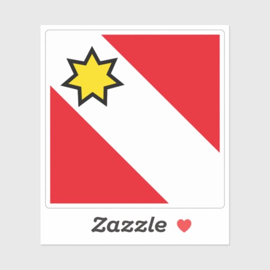 Flagge Thun, Schweiz Aufkleber (Blatt)