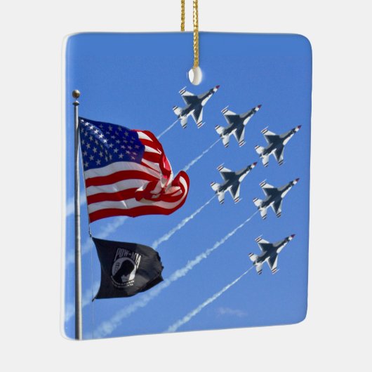 Flagge Thunderbird Jets USA MIA/POW Keramikornament (Rechts)