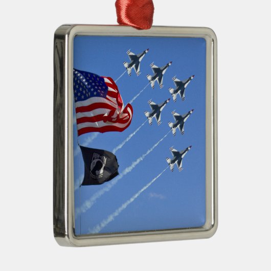 Flagge Thunderbird Jets USA MIA/POW Ornament Aus Metall (Rechts)