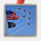 Flagge Thunderbird Jets USA MIA/POW Ornament Aus Metall (Vorne)