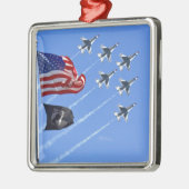 Flagge Thunderbird Jets USA MIA/POW Ornament Aus Metall (Links)