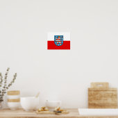 Flagge Thüringen Poster (Küche)