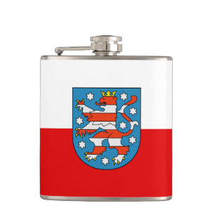 Flagge Thüringens Flachmann