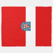 Flagge Thüringens Fleece Blanket (Vorderseite (Horizontal))