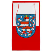 Flagge Thüringens kleine Geschenktasche Geschenktüte (Vorderseite)