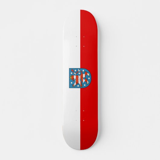 Flagge Thüringens Skateboard (Vorne)