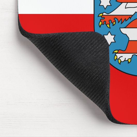 Flagge Thüringer Mauspad (Ecke)