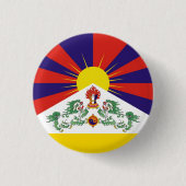 Flagge Tibet & Snow Lions - Der Himalaya Button (Vorderseite)