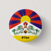 Flagge Tibet & Snow Lions - Der Himalaya Button (Vorderseite)