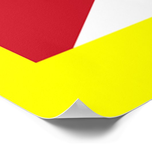 Flagge Tibets Poster (Ecke)